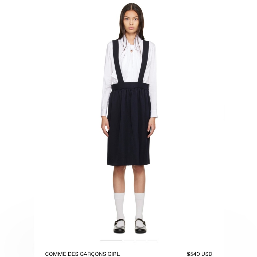 Size medium commes de garcon lightly worn couture velvet skirt